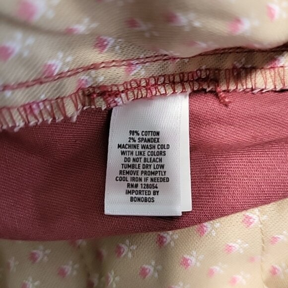 Bonobos Men's Pants Size 34x32 Mauve Slim Straight Leg Chinos NWT - Picture 7 of 11